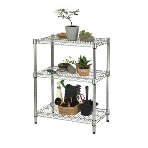 Libreria robusta fin outdoor con 3 piani cm 36 x 60 x 75,