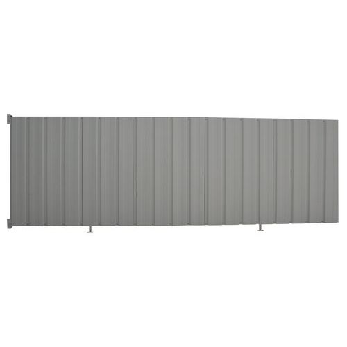 Protezione posteriore per riparo biciclette a un lato - Tettoia piatta,