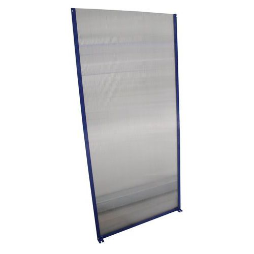 Pannello per riparo per fumatori blu,