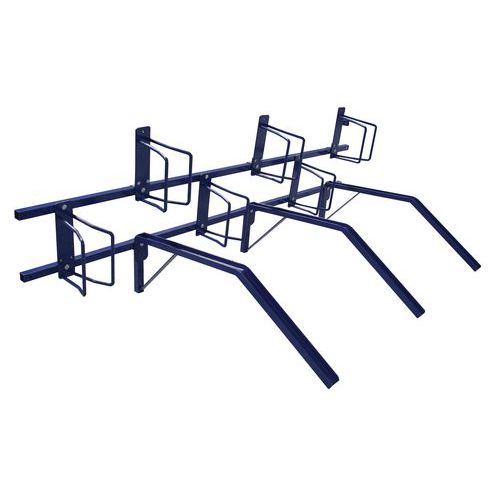 Portabiciclette Semplice 6 Posti Acciaio Colore Verde,