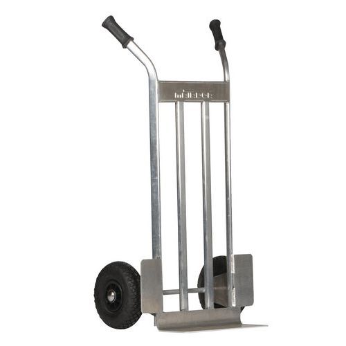 Carrello alluminio ruota pneumatica capacità 350 kg,