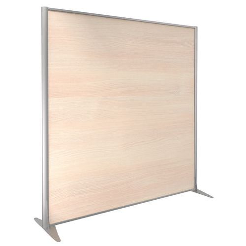 Parete divisoria KP+melaminico quercia profilo arg 160x163,