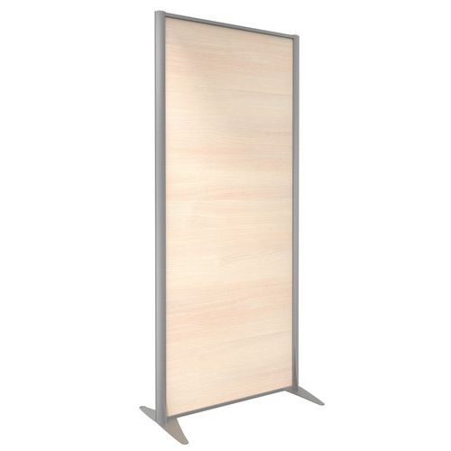 Parete divisoria KP+melaminico quercia profilo arg 180x81,