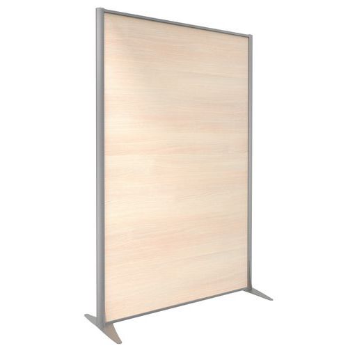 Parete divisoria KP+melaminico quercia profilo arg 180x122,