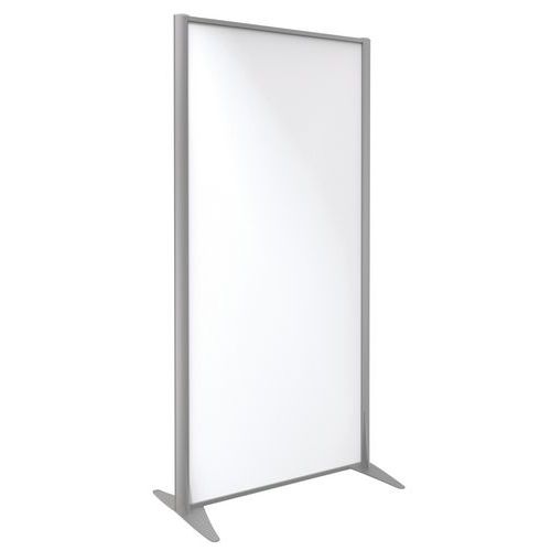 Parete divisoria KP+melaminico grigio profilo arg 160x81,