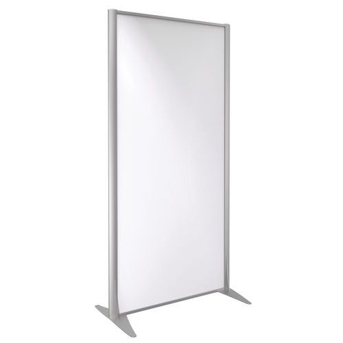 Parete divisoria KP+melaminico grigio profilo arg 160x122,