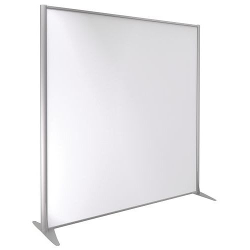 Parete divisoria KP+melaminico grigio profilo arg 160x163,