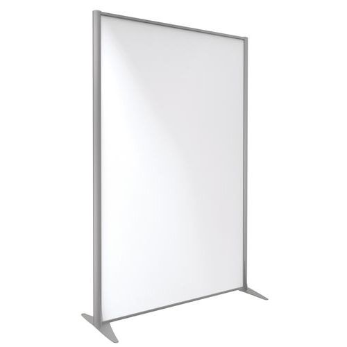 Parete divisoria KP+melaminico grigio profilo arg 180x122,