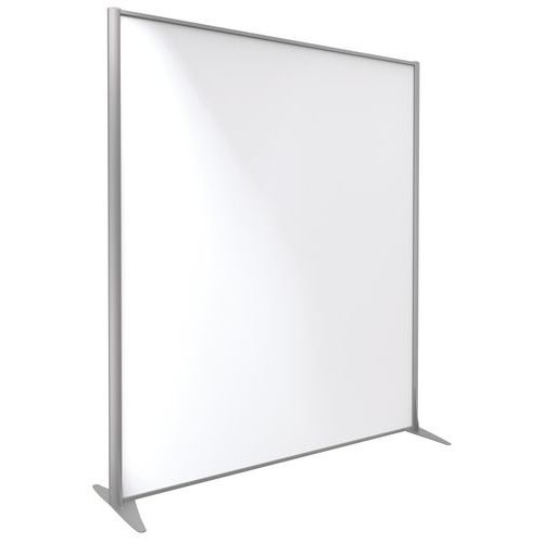 Parete divisoria KP+melaminico grigio profilo arg 180x163,