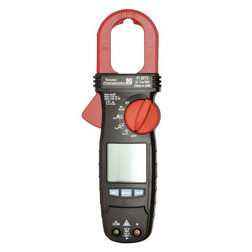 Pinza amperometrica 600A TRMS CA + certificato calibrazione,