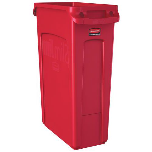 Contenitore Slim Jim con aerazione - 87 L - rosso,