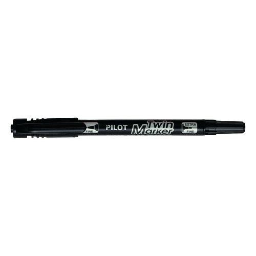 Twin Marker nero - Punta extrafine / fine Twin Marker nero,