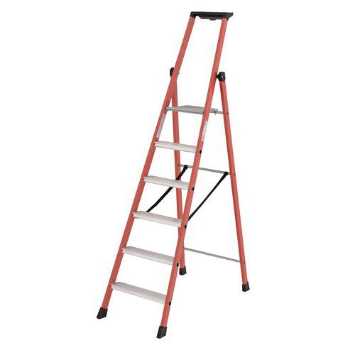 Scaletta isolante compatta 6 gradini,