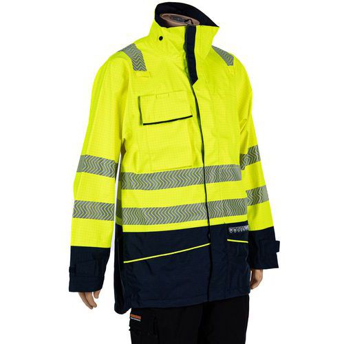 Parka imperm alta visib protez da archi Torvik giallo XXL,