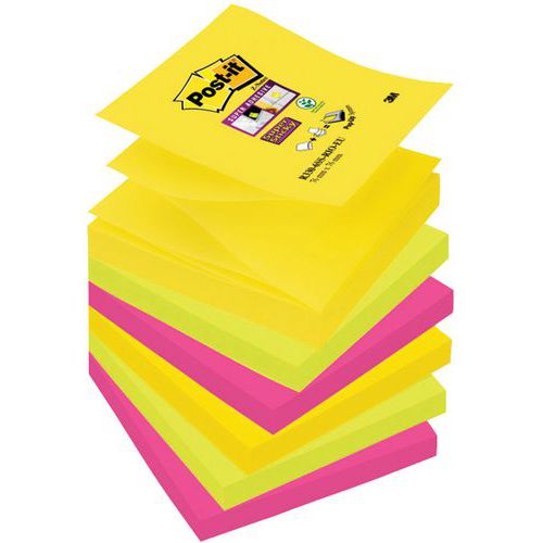 6 blocchetti Z-Notes Super Sticky RIO 76x76 assortiti,
