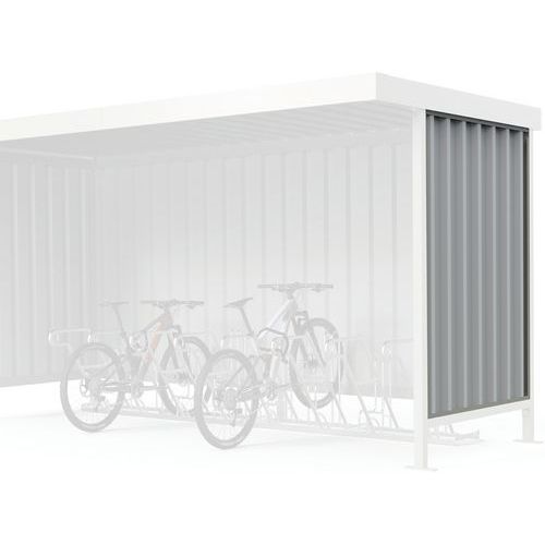 Protezione posteriore lamiera trapezoidale grigio chiaro L15,