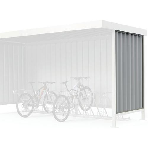 Protezione laterale lamiera trapezoidale grigio chiaro L44,