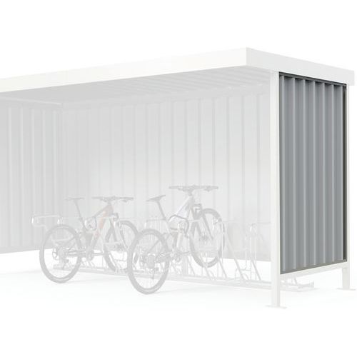 Protezione laterale lamiera trapezoidale grigio chiaro L14,