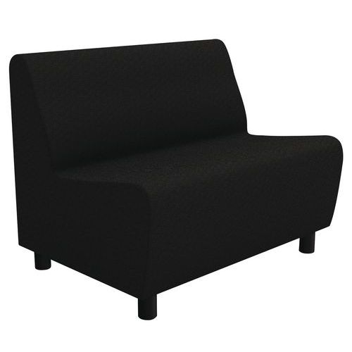 Poltrona 2 posti Izari nera,