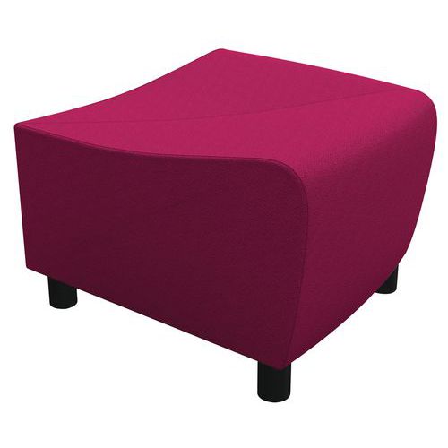 Pouf angolare Izari magenta,