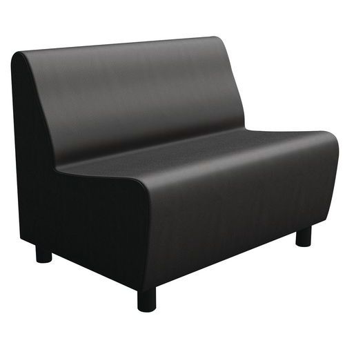 Poltrona 2 posti Izari rivestita nera,