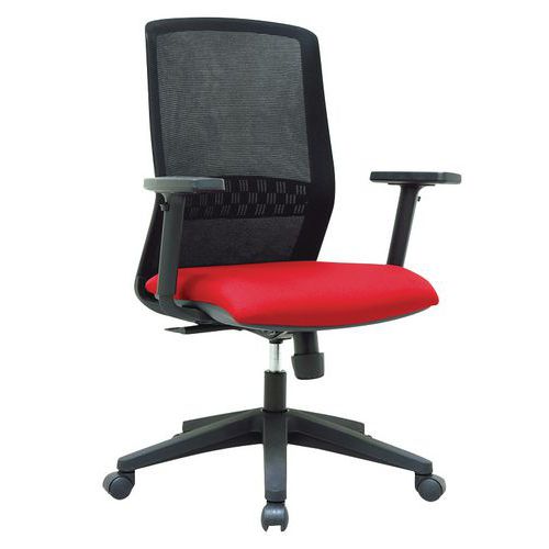 Sedia da ufficio Tena rossa,