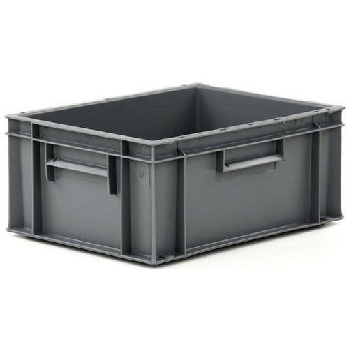 Contenitore con pareti e fondo pieni - Grigio - 15L,