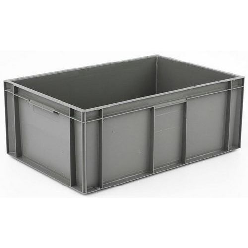 Contenitore con pareti e fondo pieni - Grigio - 40L,