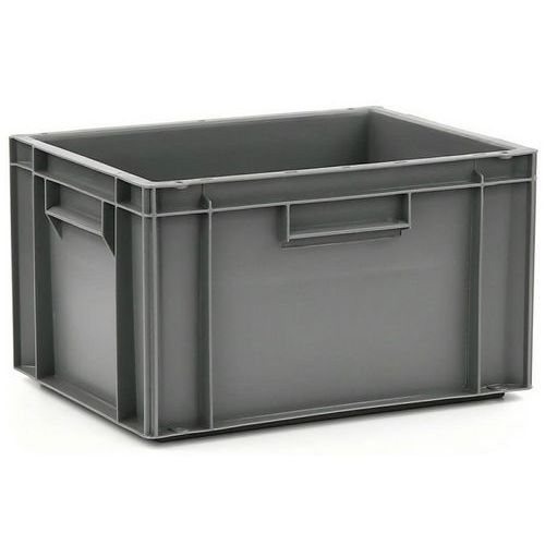 Contenitore con pareti e fondo pieni - Grigio - 20L,