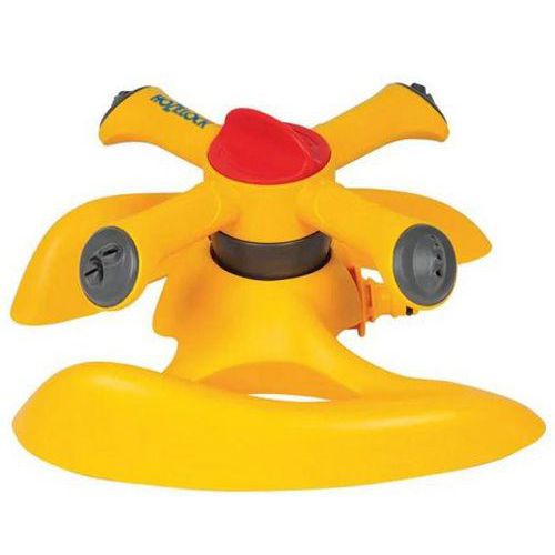 Irrigatore girevole Plus 254m² su base con 2 tipi di getti,