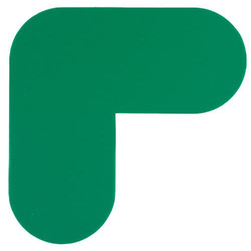 Autoadesivo per marcatura a terra a L 200x200 mm verde - Manutan,