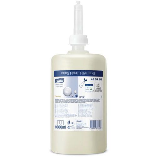 Sapone liquido non profumato Cont.:1 L,