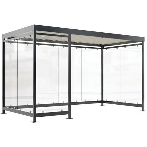 Riparo per fumatori Cologne K4 c/b - 1 pannello anteriore destro,