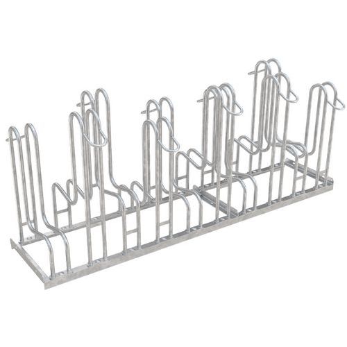 Portabiciclette 4160 galvanizzato - 10 posti di fronte,