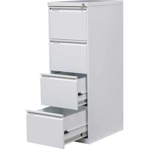 Armadietti metallici a fila singola A4 Tyne - 4 cassetti,