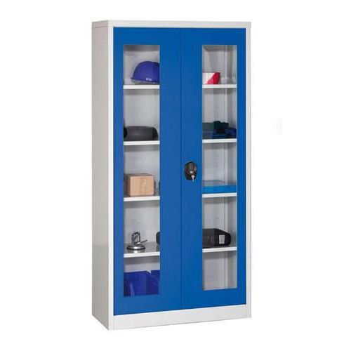 Armadio portautensili - 195x95x40 cm - Ante blu,