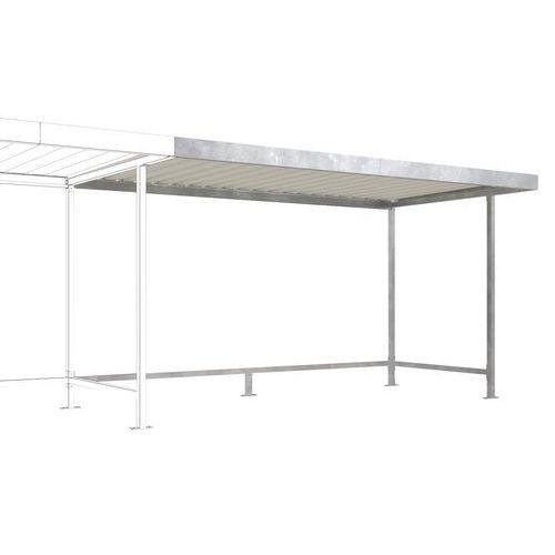 Riparo Leipzig estensione L15 tetto galv. grigio chiaro L15,