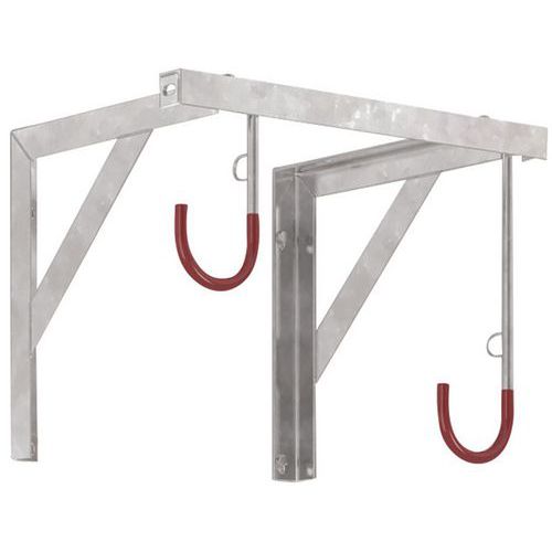Portabiciclette sospeso a parete 3872 galvanizzato - 2 posti,