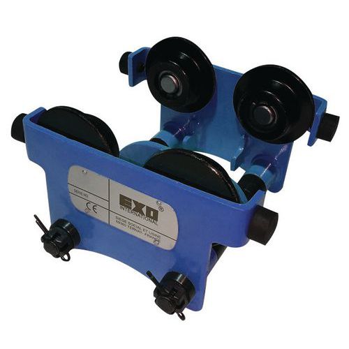 Carrello porta-paranco a spinta Port.=5 T Trave=114-203 mm,