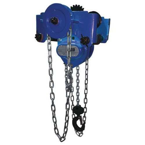 Paranco scorrevole combinato Port.=1 T Distanza=64-203 mm,