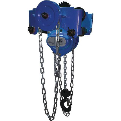 Paranco scorrevole combinato Port.=5 T Distanza=114-203 mm,