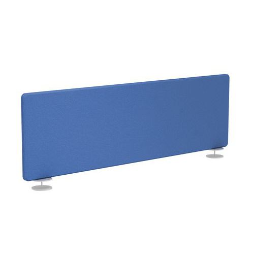 Schermi Madison Tessuto Blu Profilo Bianco Pinza media 140,