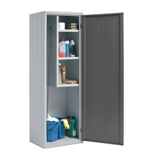 ARMADIO PORTASCOPE 60X40X180 H GRIGIO RAL 7035 - MZ,