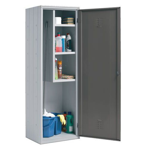 Armadio porta-scope 1 anta 60X40X180 H Blu scuro RAL5017 - MZ,