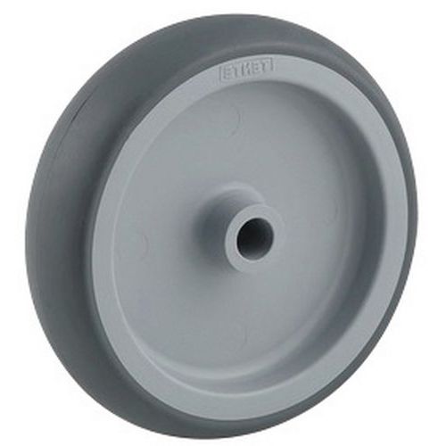 Ruota 50 mm, fascia termoplastica - mozzo liscio,