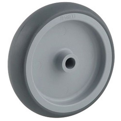 Ruota 150 mm, fascia termoplastica - mozzo liscio,