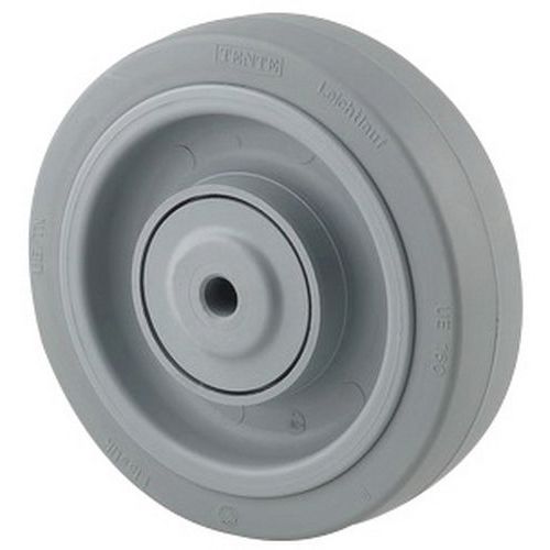 Ruota con diametro 125 mm - cuscinetto a sfere in acciaio inox,