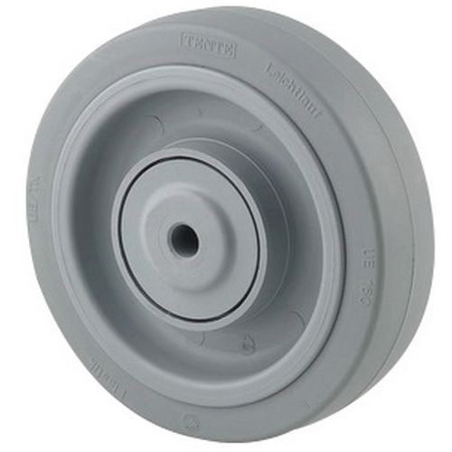 Ruota con diametro 100 mm - cuscinetto a sfere in acciaio inox,
