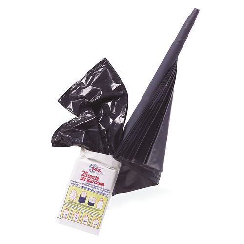 Sacchetti immondizia L120 50x15x15x110cm nero,