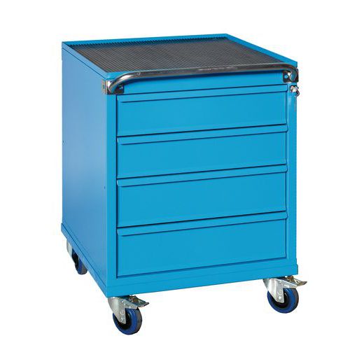 Cassettiera su ruote 600x620x815mm 4 cassetti,